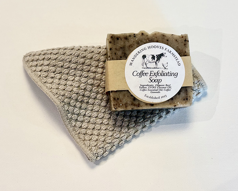 coffee exfoliating soap