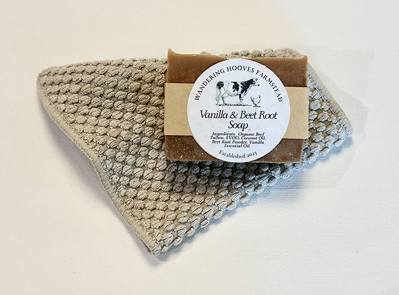vanilla beet root soap